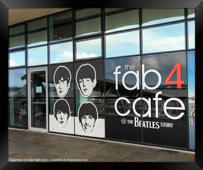 fab 4 cafe the Beatles story Framed Print by Allan Bell