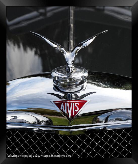 Alvis car insignia  Framed Print by Allan Bell