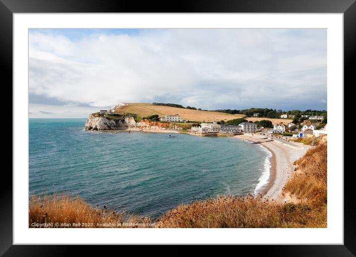 Freshwater Bay Isle of Wight Framed Mounted Print by Allan Bell