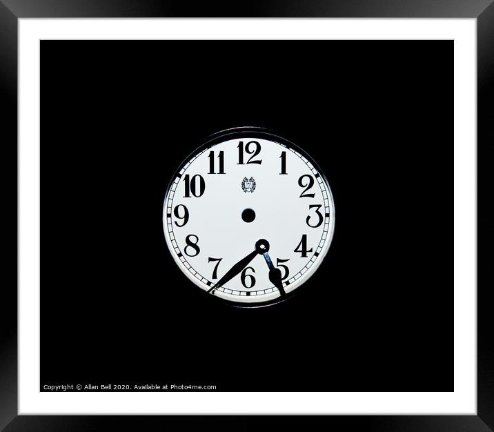 Time Slipping away Framed Mounted Print by Allan Bell