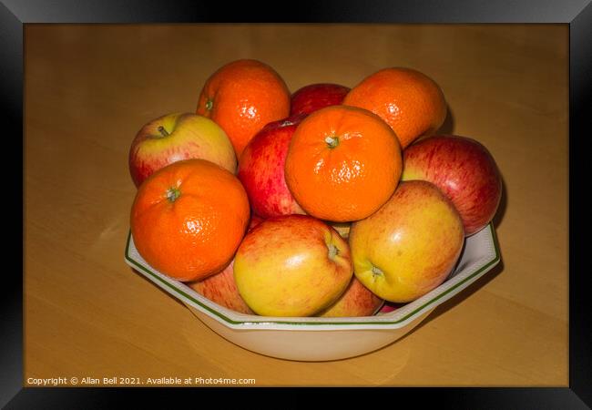 Fruit Bowl Framed Print by Allan Bell