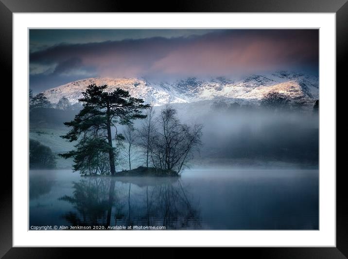 Early Tarn Hows, Lake District Framed Mounted Print by Alan Jenkinson