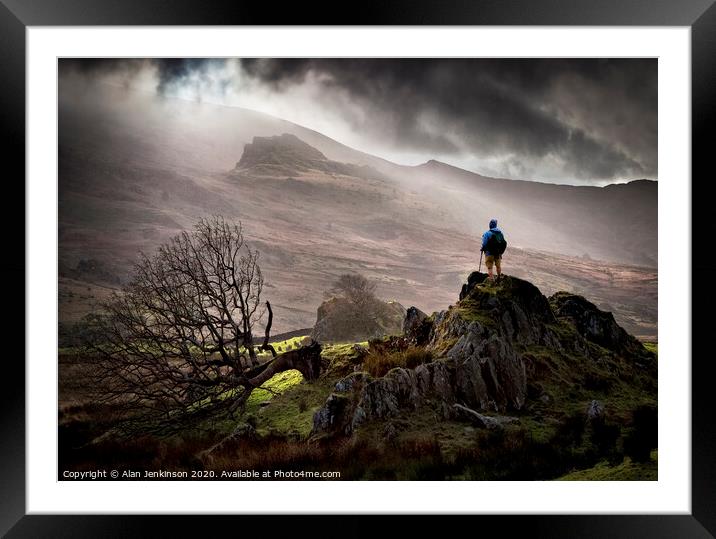 Vantage Point, Capel Curig Framed Mounted Print by Alan Jenkinson