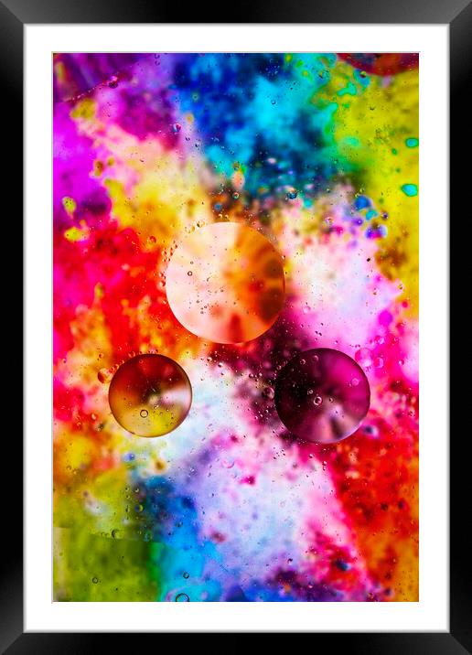 Colourful glow Framed Mounted Print by Benjamin Waller