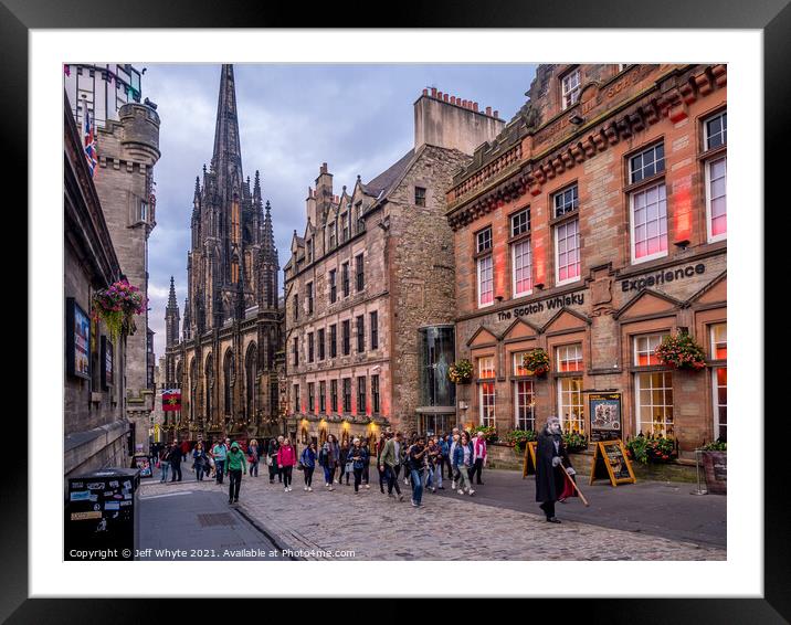 Ghost tour, Edinburgh Framed Mounted Print by Jeff Whyte