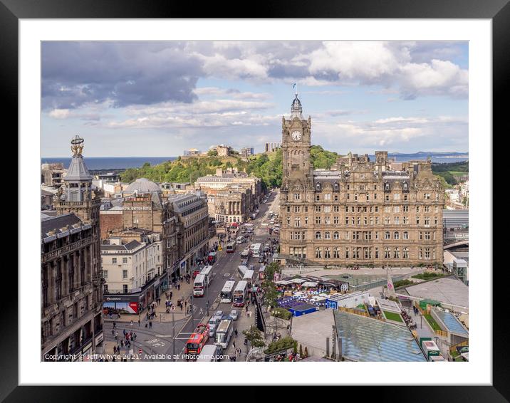 Balmoral Hotel in Edinburgh Framed Mounted Print by Jeff Whyte