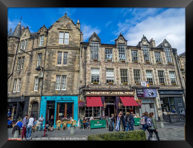 Old Town in Edinburgh Framed Print by Jeff Whyte