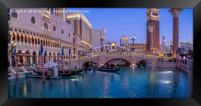 The Venetian Las Vegas Framed Print by Jeff Whyte