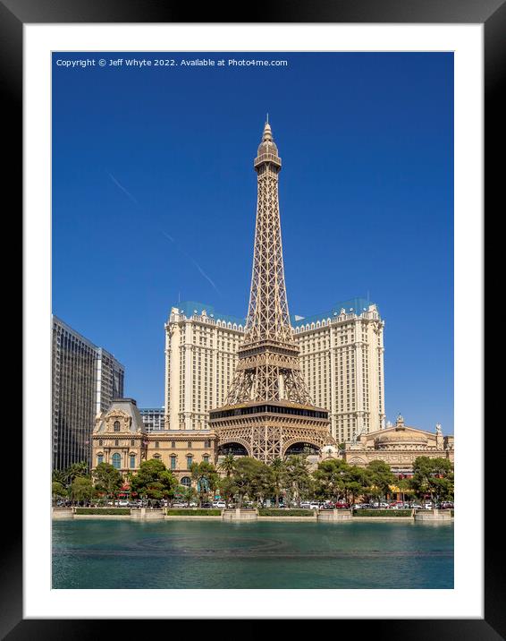Paris Las Vegas Framed Mounted Print by Jeff Whyte