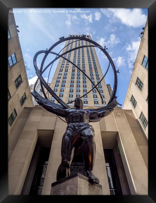 Rockefeller Center in New York Framed Print by Jeff Whyte