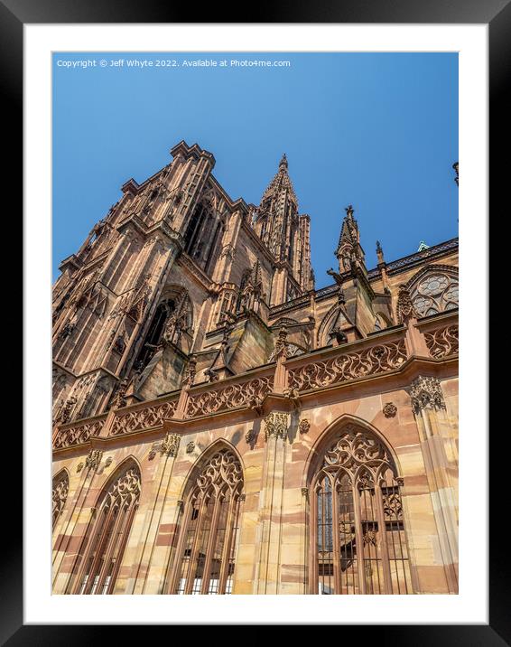 Cathedral of Our Lady of Strasbourg  Framed Mounted Print by Jeff Whyte