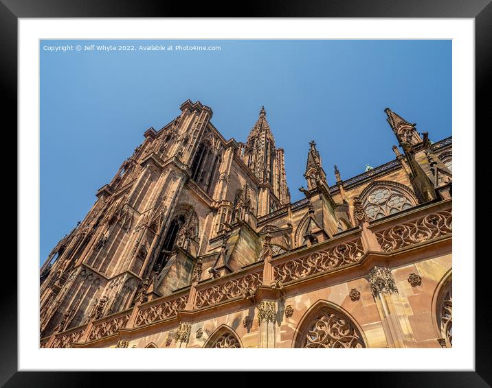 Cathedral of Our Lady of Strasbourg  Framed Mounted Print by Jeff Whyte