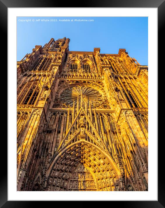 Cathedral of Our Lady of Strasbourg  Framed Mounted Print by Jeff Whyte