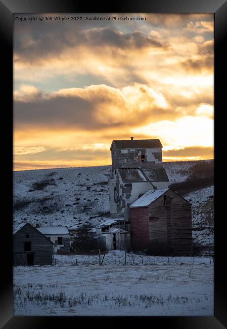 Old P&H grain company elevator Framed Print by Jeff Whyte