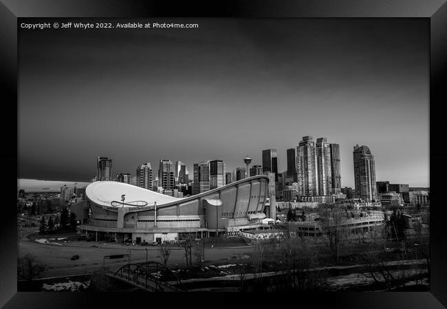 Calgary skyline Framed Print by Jeff Whyte