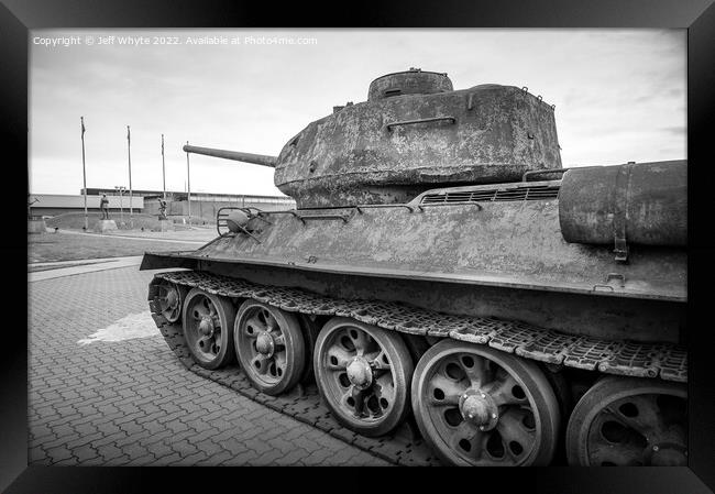 Soviet T-34 Framed Print by Jeff Whyte