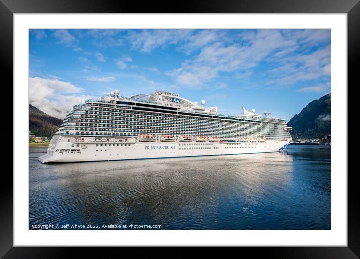 Alaska Cruise Framed Mounted Print by Jeff Whyte