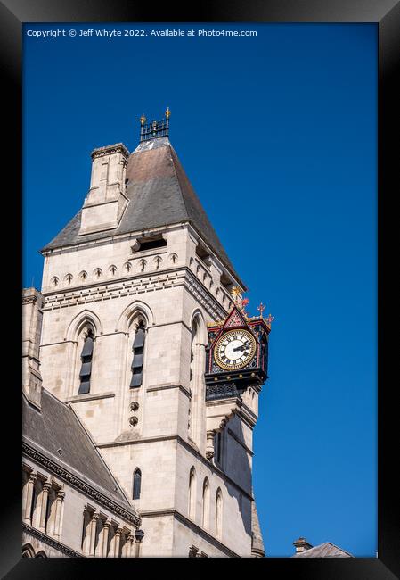 Clock on Fleet Street Framed Print by Jeff Whyte