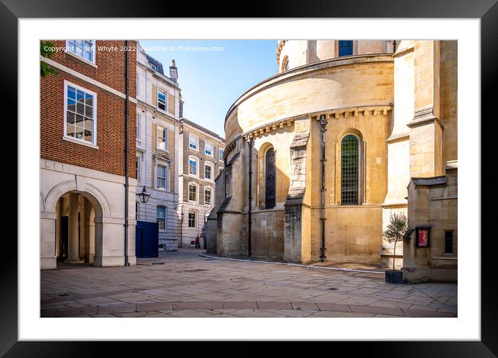 Temple Church in the City of London Framed Mounted Print by Jeff Whyte