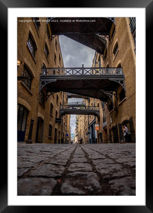 Shad Thames  Framed Mounted Print by Jeff Whyte