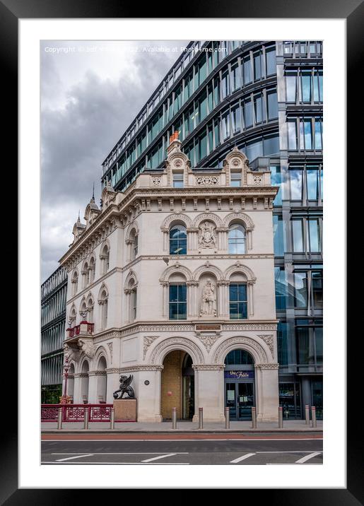 Architecture on London's High Holborn street Framed Mounted Print by Jeff Whyte