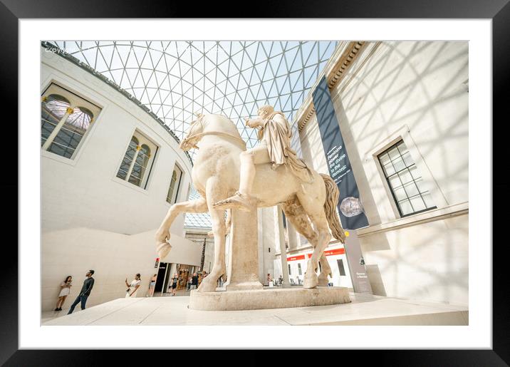 Great Hall of the British Museum Framed Mounted Print by Jeff Whyte