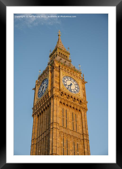 Big Ben in London Framed Mounted Print by Jeff Whyte