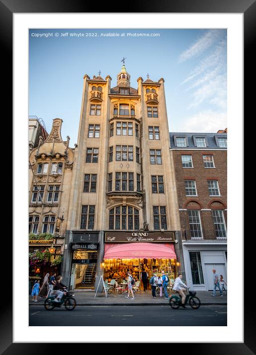 Beautiful streets of London with its pubs, restaurants and vibrant life Framed Mounted Print by Jeff Whyte