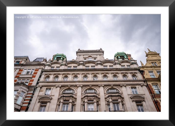 Facades of grand building on in London Framed Mounted Print by Jeff Whyte