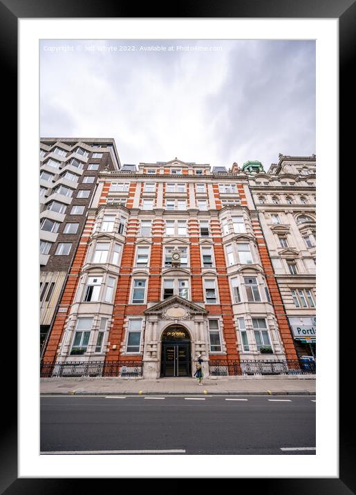 Facades of grand building on in London Framed Mounted Print by Jeff Whyte