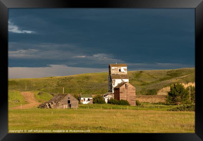 Abandoned Grain Elevator Framed Print by Jeff Whyte