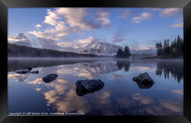 Mount Rundle Framed Print by Jeff Whyte