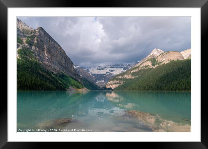 Lake Louise Framed Mounted Print by Jeff Whyte