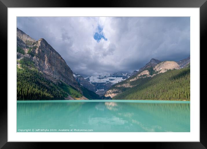 Lake Louise Framed Mounted Print by Jeff Whyte