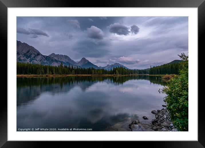 Spillway Lake Framed Mounted Print by Jeff Whyte