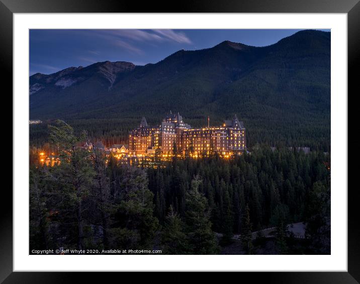 Banff Springs Hotel Framed Mounted Print by Jeff Whyte