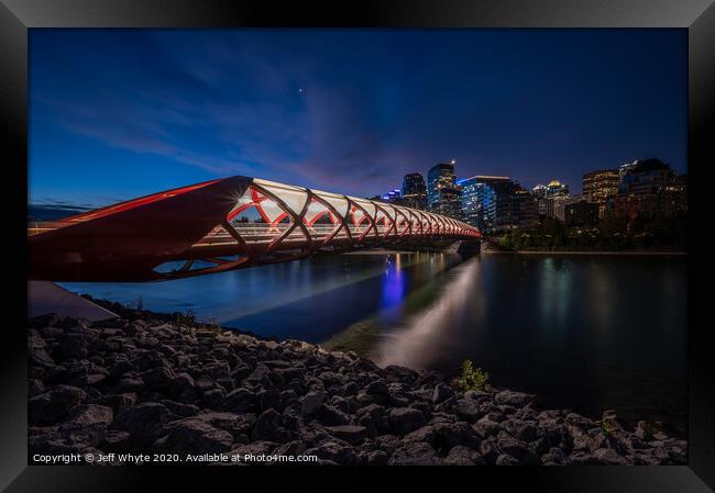 Peace Bridge Framed Print by Jeff Whyte