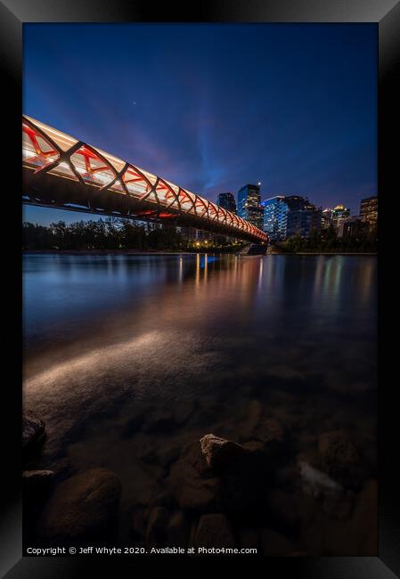 Peace Bridge Framed Print by Jeff Whyte