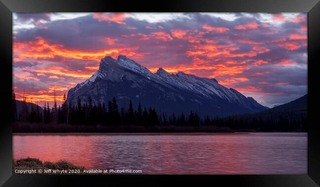 Banff Sunrise Framed Print by Jeff Whyte