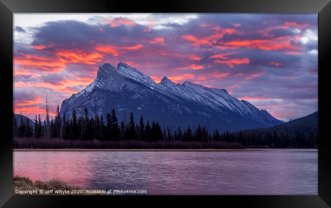 Banff Sunrise Framed Print by Jeff Whyte