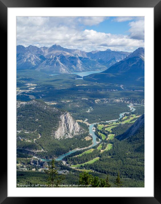 Banff View Framed Mounted Print by Jeff Whyte