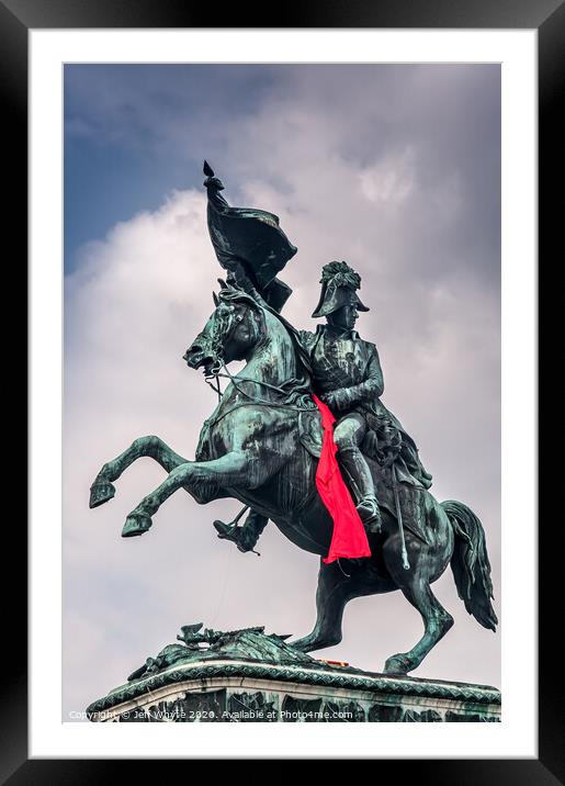 Prince Eugene at Hofburg, Vienna Framed Mounted Print by Jeff Whyte