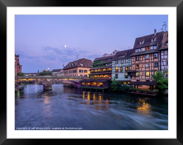 Petite France, Strasbourg Framed Mounted Print by Jeff Whyte