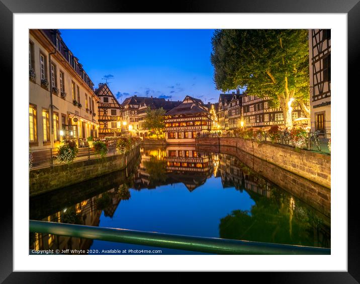 Petite France, Strasbourg Framed Mounted Print by Jeff Whyte