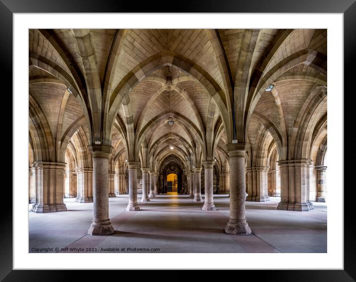 University of Glasgow Framed Mounted Print by Jeff Whyte