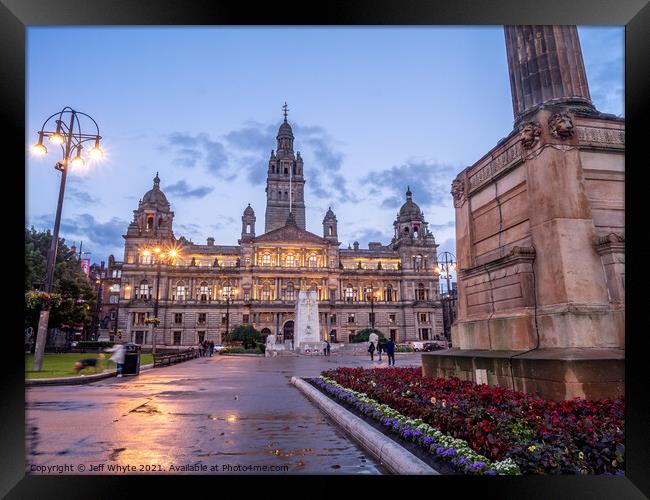 Glasgow City Chambers Framed Print by Jeff Whyte