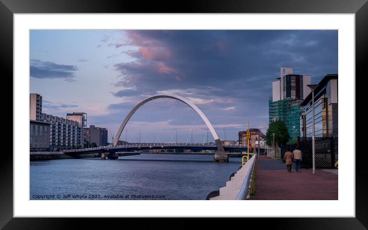 River Clyde Framed Mounted Print by Jeff Whyte