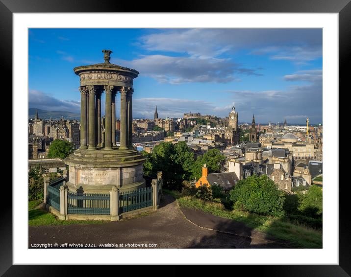 Edinburgh from Calton Hill Framed Mounted Print by Jeff Whyte
