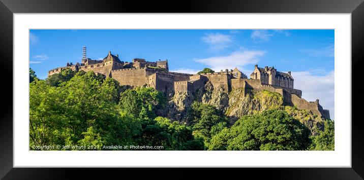 Edinburgh Castle Framed Mounted Print by Jeff Whyte