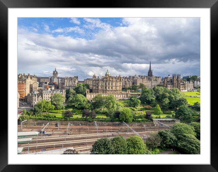 Old Town, Edinburgh Framed Mounted Print by Jeff Whyte